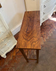 Narrow Vintage Wooden Side Table (SKU91)