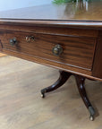 William lV Plum Pudding Pembroke Dining Table Circa-1835 (SKU031)