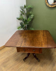 William lV Plum Pudding Pembroke Dining Table Circa-1835 (SKU031)