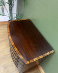 Georgian Bow Fronted Chest Drawers (SKU167)