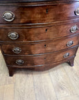 Georgian Bow Fronted Chest Drawers (SKU167)