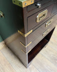Campaign Style Brass Mounted Cabinet (SKU231)