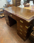 Campaign Style Brass Mounted Desk (SKU131)