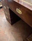 Campaign Style Brass Mounted Desk (SKU131)