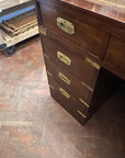 Campaign Style Brass Mounted Desk (SKU131)