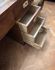 Campaign Style Brass Mounted Desk (SKU131)