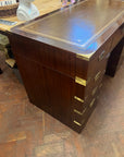 Campaign Style Brass Mounted Desk (SKU131)