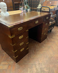 Campaign Style Brass Mounted Desk (SKU131)