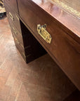 Campaign Style Brass Mounted Desk (SKU131)