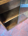 Small Mid Century Glazed Sliding Door Bookcase (SKU128)