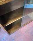 Small Mid Century Glazed Sliding Door Bookcase (SKU128)