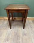 Small Antique Carved Oak Side Table (SKU78)