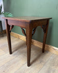 Small Antique Carved Oak Side Table (SKU78)