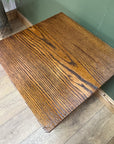 Small Antique Carved Oak Side Table (SKU78)