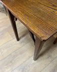 Small Antique Carved Oak Side Table (SKU78)