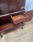 Mahogany Queen Anne Style Cocktail Cabinet (SKU224)