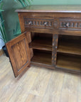 Vintage Jacobean Style Reprodux Wooden Sideboard (SKU053)