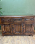 Vintage Jacobean Style Reprodux Wooden Sideboard (SKU053)
