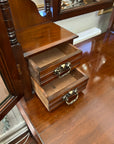 Edwardian Mahogany Triple Mirror Dressing Table (SKU157)