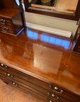 Edwardian Mahogany Triple Mirror Dressing Table (SKU157)
