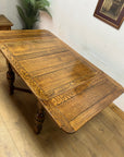 Vintage Oak Draw Leaf Extending Dining Table (SKU31)