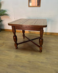 Vintage Oak Draw Leaf Extending Dining Table (SKU31)