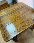 Vintage Oak Draw Leaf Extending Dining Table (SKU31)