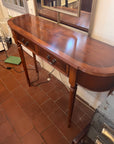 Yew Wood 2 Drawer Narrow Console Table (SKU64)