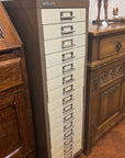 Vintage Bisley 15 Drawer Metal Filing Cabinet (SKU132)