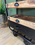 Industrial Style 3 Tier Drinks Trolley On Wheels (SKU76)