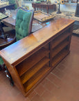 Long Yew Wood Vintage Bookcase (SKU133)