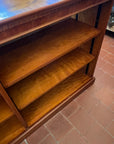 Long Yew Wood Vintage Bookcase (SKU133)