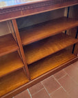 Long Yew Wood Vintage Bookcase (SKU133)