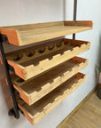 Industrial Style Wall Hanging Wine Unit (SKU244)