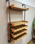 Industrial Style Wall Hanging Wine Unit (SKU244)