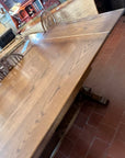 Vintage Oak Refectory Draw Leaf Wooden Dining Table (SKU24)