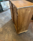 Pair Antique Pine Tall French Night Stands (SKU157)