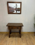 Carved Oak Console Table With 1 Drawer (SKU86)