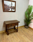 Carved Oak Console Table With 1 Drawer (SKU86)