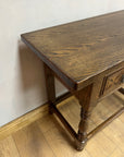 Carved Oak Console Table With 1 Drawer (SKU86)