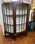 Edwardian Bow Fronted Display Cabinet (SKU87)