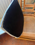 Vintage Bamboo Cane Brighton Pavilion Style Armchair With Removable Cushion (SKU251)