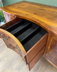 Bevan Funnell Yew Wood Serpentine Fronted Sideboard (SKU92)