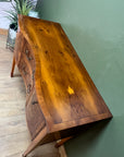 Bevan Funnell Yew Wood Serpentine Fronted Sideboard (SKU92)