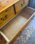 Vintage Pine Chest Drawers Two Over Three Drawers (SKU159)