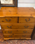 Vintage Pine Chest Drawers Two Over Three Drawers (SKU159)