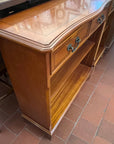 Yew Wood Vintage Bookcase With Two Drawers (SKU126)