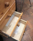 Narrow Pine Chest Of Five Drawers (SKU161)