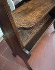 Arts & Crafts Antique Oak Double Book Trough (SKU74)