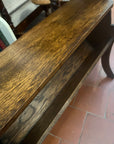 Arts & Crafts Antique Oak Double Book Trough (SKU74)